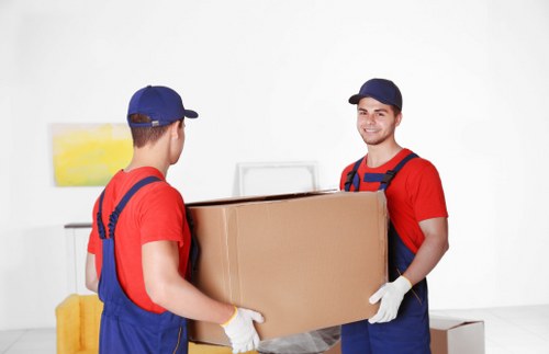 Apartment moving truck service with parking considerations in Millbank