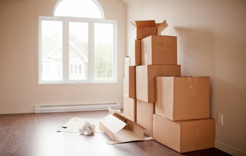 Preparation and loading for a man and van move in Millbank
