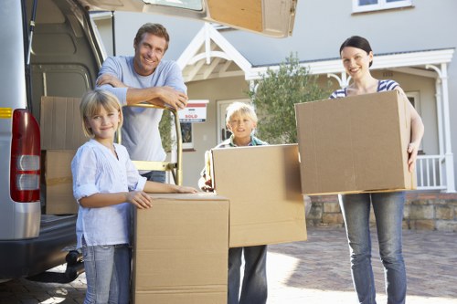 Packing and loading services for a flat move in central London
