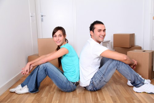 Unpacking and room setup service in a central London Millbank property