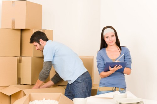 Packing and preparation for a Millbank moving truck service
