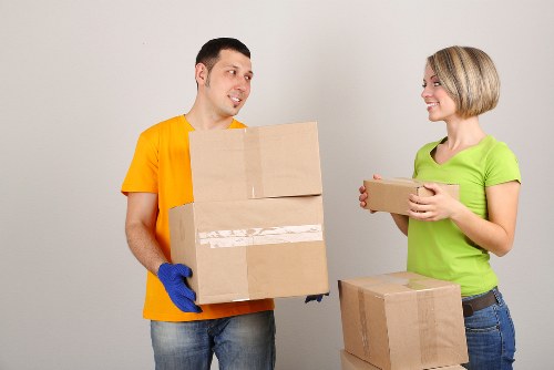 Packing and loading a moving van for a move in central London